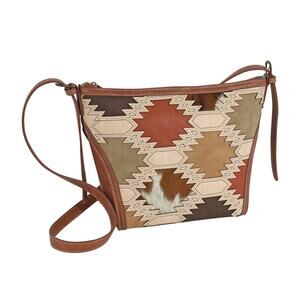 NWT! Catchfly Studio Aztec‎ Crossbody Bucket Bag Southwestern Style Purse